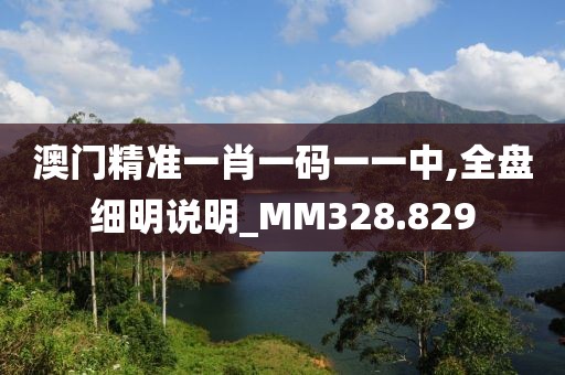 澳門精準一肖一碼一一中,全盤細明說明_MM328.829