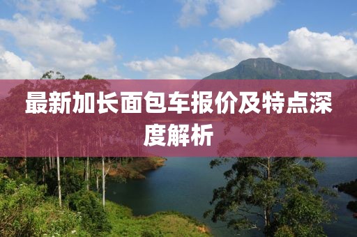 最新加長面包車報價及特點深度解析