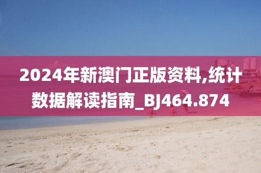2024年新澳門正版資料,統計數據解讀指南_BJ464.874