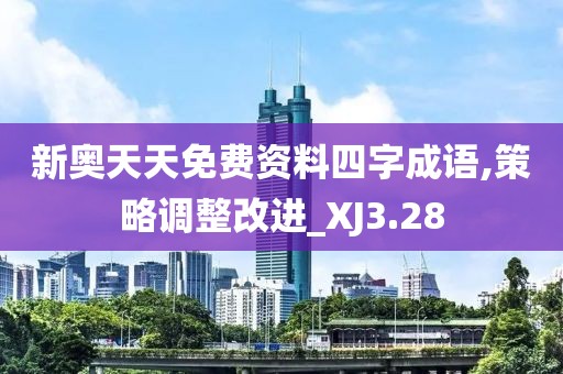 新奧天天免費資料四字成語,策略調整改進_XJ3.28
