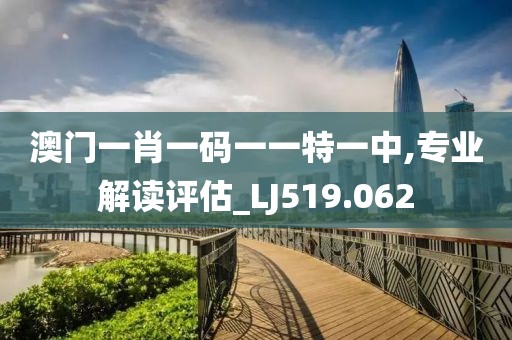 澳門一肖一碼一一特一中,專業解讀評估_LJ519.062