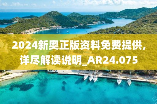 2024新奧正版資料免費提供,詳盡解讀說明_AR24.075