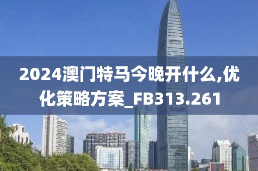 2024澳門特馬今晚開什么,優化策略方案_FB313.261