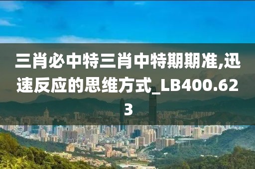三肖必中特三肖中特期期準,迅速反應的思維方式_LB400.623