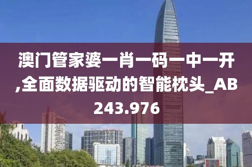 澳門管家婆一肖一碼一中一開,全面數據驅動的智能枕頭_AB243.976