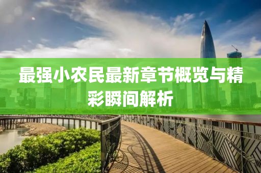 最強小農民最新章節概覽與精彩瞬間解析