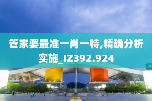 管家婆最準一肖一特,精確分析實施_IZ392.924