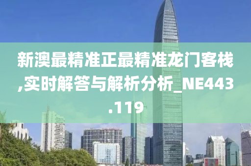 新澳最精準正最精準龍門客棧,實時解答與解析分析_NE443.119
