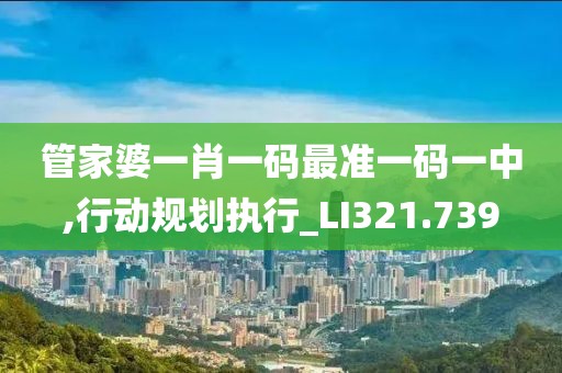 管家婆一肖一碼最準一碼一中,行動規劃執行_LI321.739