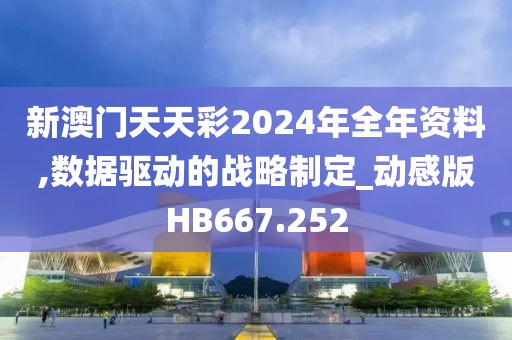 新澳門天天彩2024年全年資料,數據驅動的戰略制定_動感版HB667.252