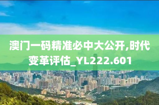 澳門一碼精準必中大公開,時代變革評估_YL222.601