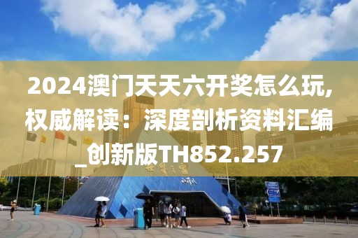 2024澳門天天六開獎怎么玩,權威解讀：深度剖析資料匯編_創新版TH852.257
