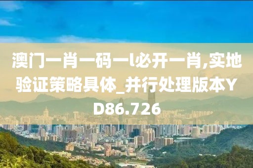澳門一肖一碼一l必開一肖,實地驗證策略具體_并行處理版本YD86.726