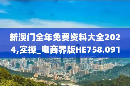 新澳門全年免費資料大全2024,實操_電商界版HE758.091