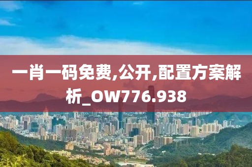 一肖一碼免費,公開,配置方案解析_OW776.938