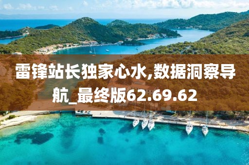 雷鋒站長獨家心水,數據洞察導航_最終版62.69.62