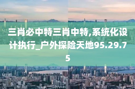 三肖必中特三肖中特,系統化設計執行_戶外探險天地95.29.75