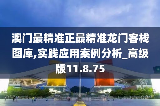 澳門最精準正最精準龍門客棧圖庫,實踐應用案例分析_高級版11.8.75