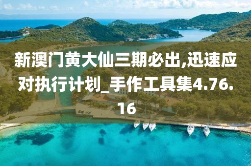 新澳門黃大仙三期必出,迅速應對執行計劃_手作工具集4.76.16