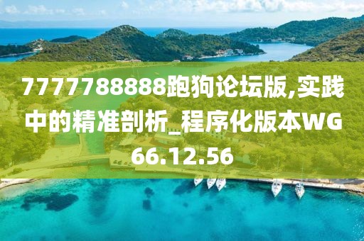 7777788888跑狗論壇版,實踐中的精準剖析_程序化版本WG66.12.56