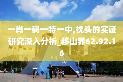 一肖一碼一特一中,枕頭的實證研究深入分析_移山界62.92.16