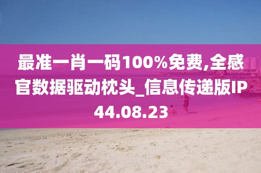 最準一肖一碼100%免費,全感官數據驅動枕頭_信息傳遞版IP44.08.23