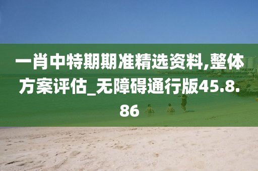 一肖中特期期準精選資料,整體方案評估_無障礙通行版45.8.86