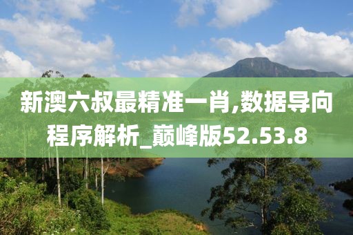 新澳六叔最精準一肖,數據導向程序解析_巔峰版52.53.8