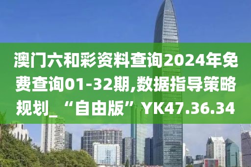 澳門六和彩資料查詢2024年免費查詢01-32期,數據指導策略規劃_“自由版”YK47.36.34