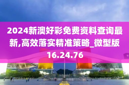 2024新澳好彩免費資料查詢最新,高效落實精準策略_微型版16.24.76