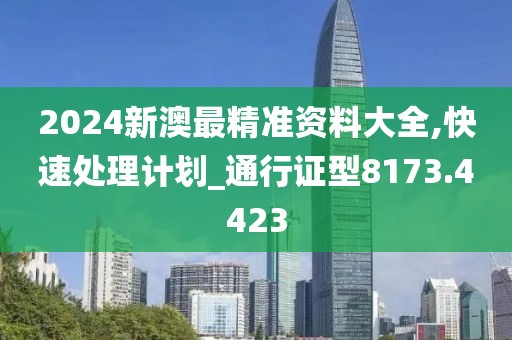 2024新澳最精準資料大全,快速處理計劃_通行證型8173.4423