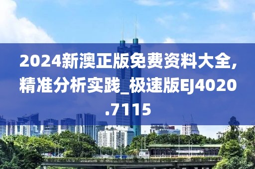 2024新澳正版免費資料大全,精準分析實踐_極速版EJ4020.7115