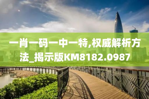 一肖一碼一中一特,權威解析方法_揭示版KM8182.0987