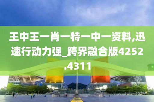 王中王一肖一特一中一資料,迅速行動力強_跨界融合版4252.4311