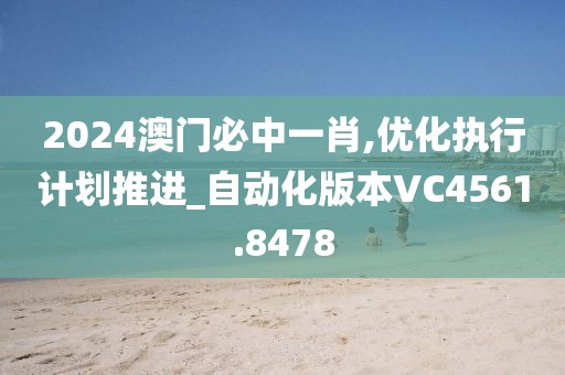 2024澳門必中一肖,優化執行計劃推進_自動化版本VC4561.8478