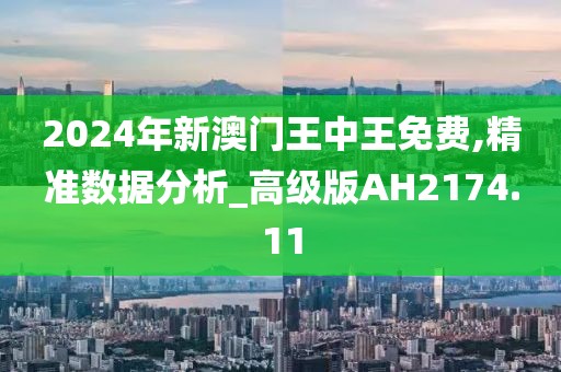 2024年新澳門王中王免費,精準數據分析_高級版AH2174.11