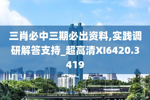 三肖必中三期必出資料,實踐調研解答支持_超高清XI6420.3419