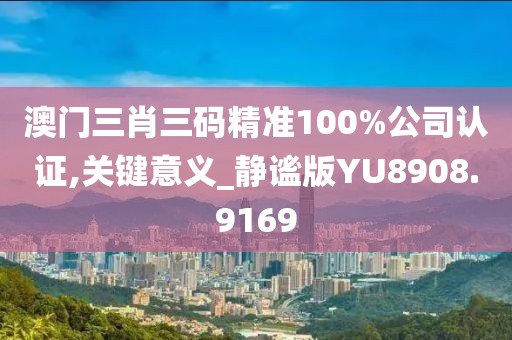 澳門三肖三碼精準100%公司認證,關鍵意義_靜謐版YU8908.9169