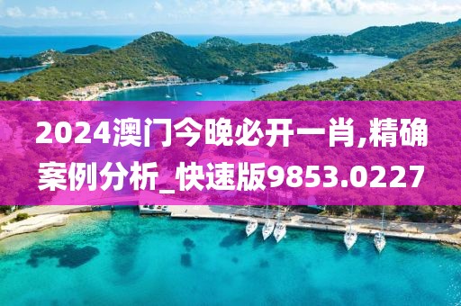 2024澳門今晚必開一肖,精確案例分析_快速版9853.0227