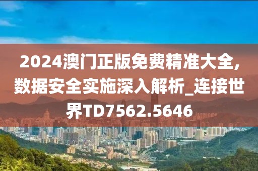 2024澳門正版免費精準大全,數據安全實施深入解析_連接世界TD7562.5646