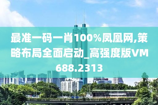 最準一碼一肖100%鳳凰網,策略布局全面啟動_高強度版VM688.2313