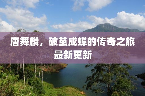 唐舞麟，破繭成蝶的傳奇之旅最新更新