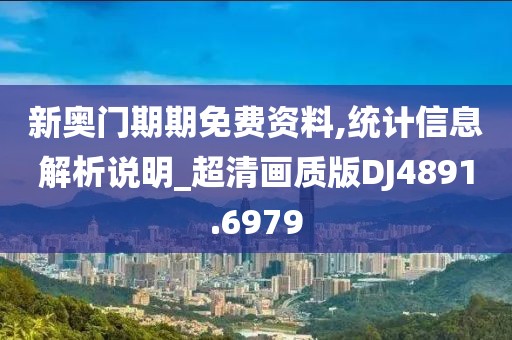 新奧門期期免費資料,統計信息解析說明_超清畫質版DJ4891.6979