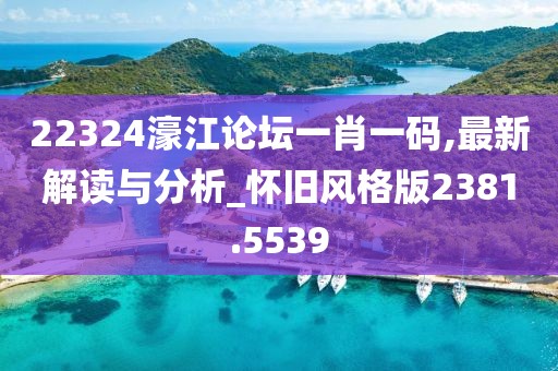 22324濠江論壇一肖一碼,最新解讀與分析_懷舊風格版2381.5539
