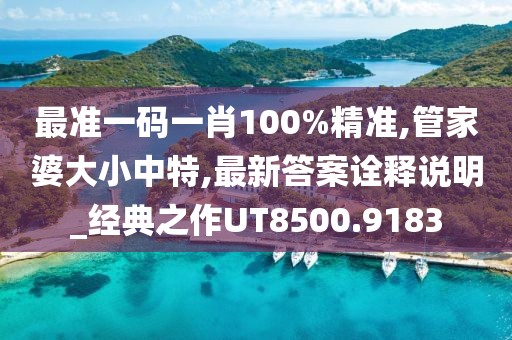 最準一碼一肖100%精準,管家婆大小中特,最新答案詮釋說明_經典之作UT8500.9183