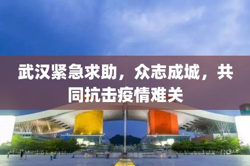武漢緊急求助，眾志成城，共同抗擊疫情難關