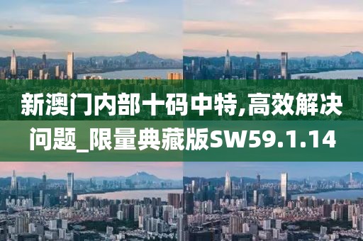 新澳門內部十碼中特,高效解決問題_限量典藏版SW59.1.14