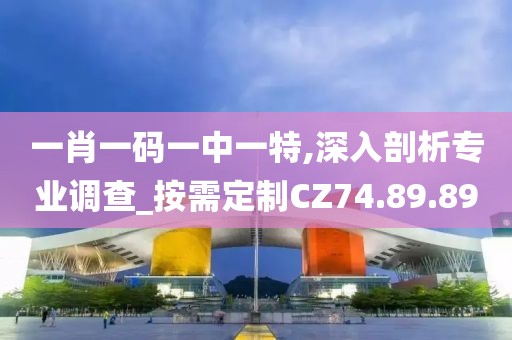 一肖一碼一中一特,深入剖析專業調查_按需定制CZ74.89.89