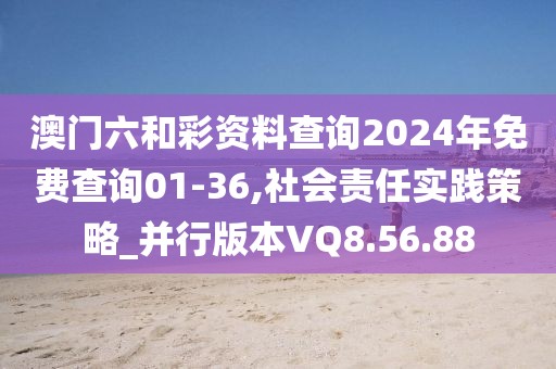 澳門六和彩資料查詢2024年免費查詢01-36,社會責任實踐策略_并行版本VQ8.56.88