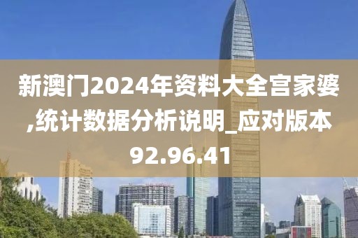 新澳門2024年資料大全宮家婆,統計數據分析說明_應對版本92.96.41